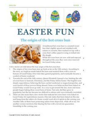 cover image of Grade 7 English Comprehension & Language: Easter